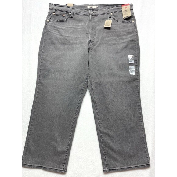 Levi's Ribcage Straight Ankle Women's Plus Sz 22W Super High-Rise Slim Fit Jeans - Picture 2 of 12